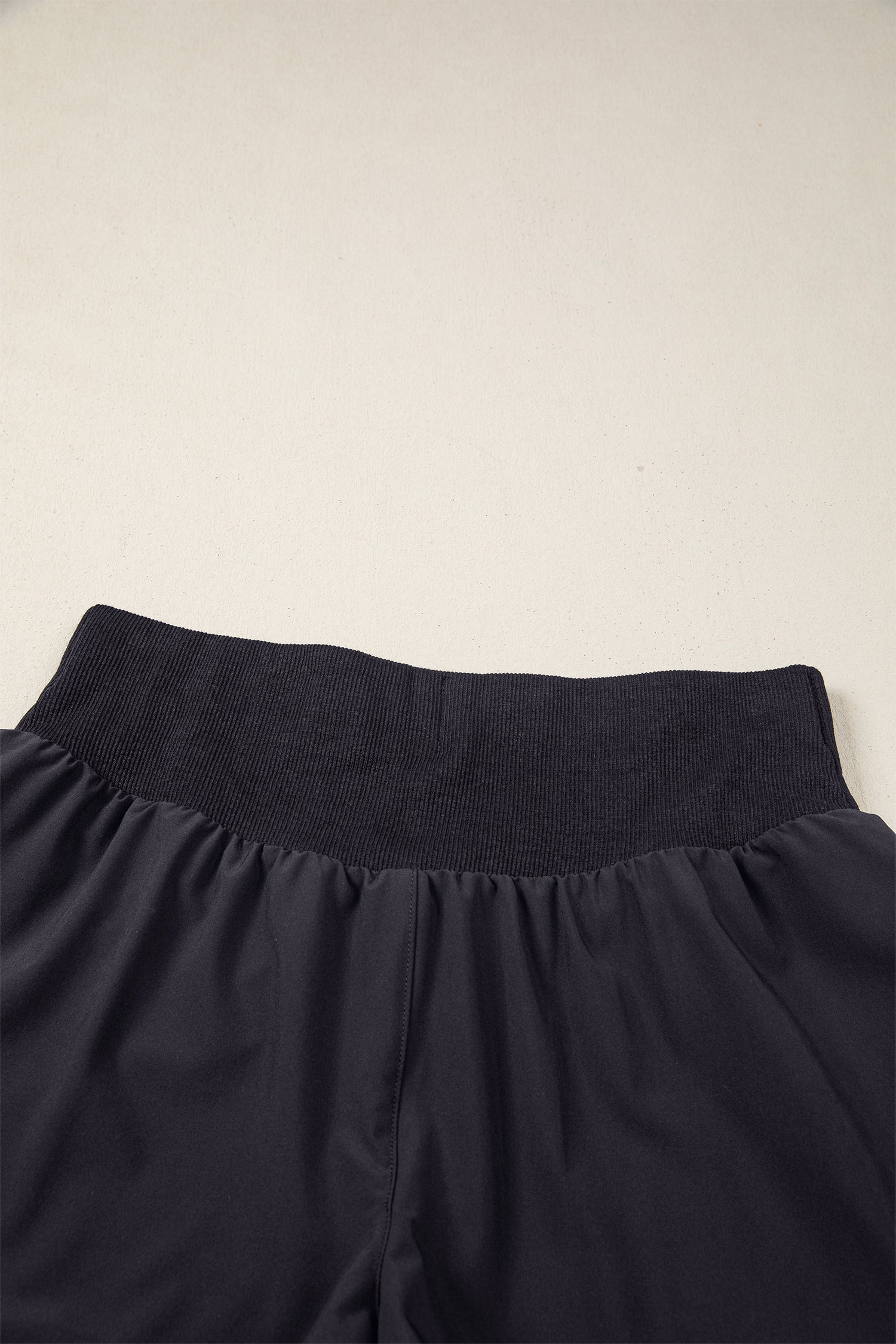 Black High Waist Athletic Shorts