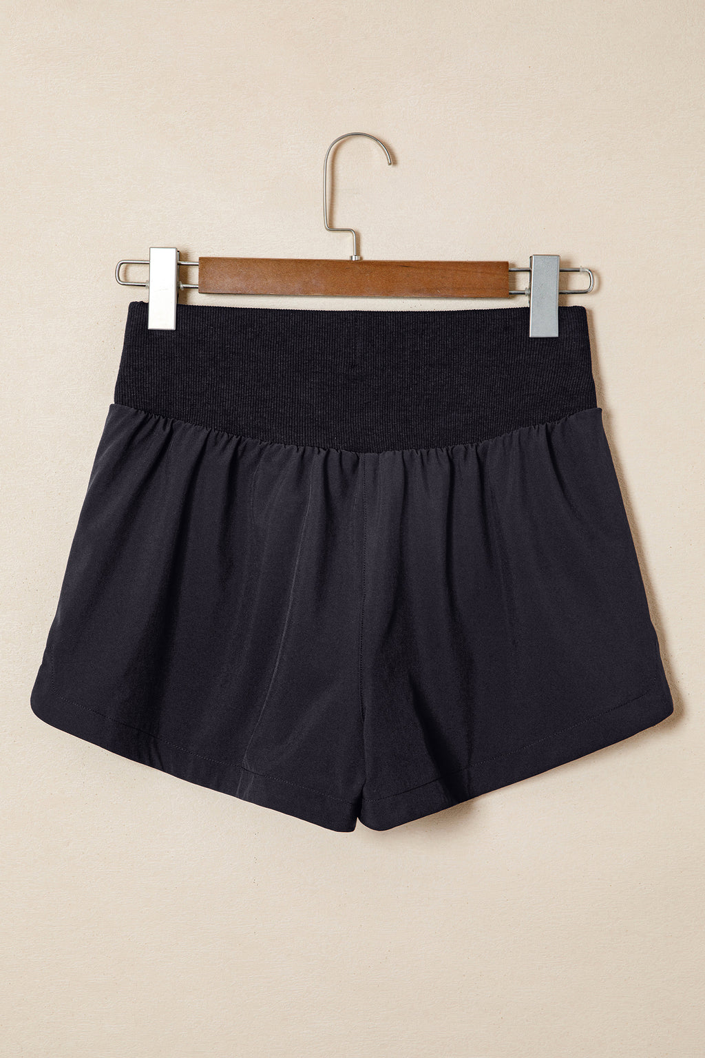 Black High Waist Athletic Shorts